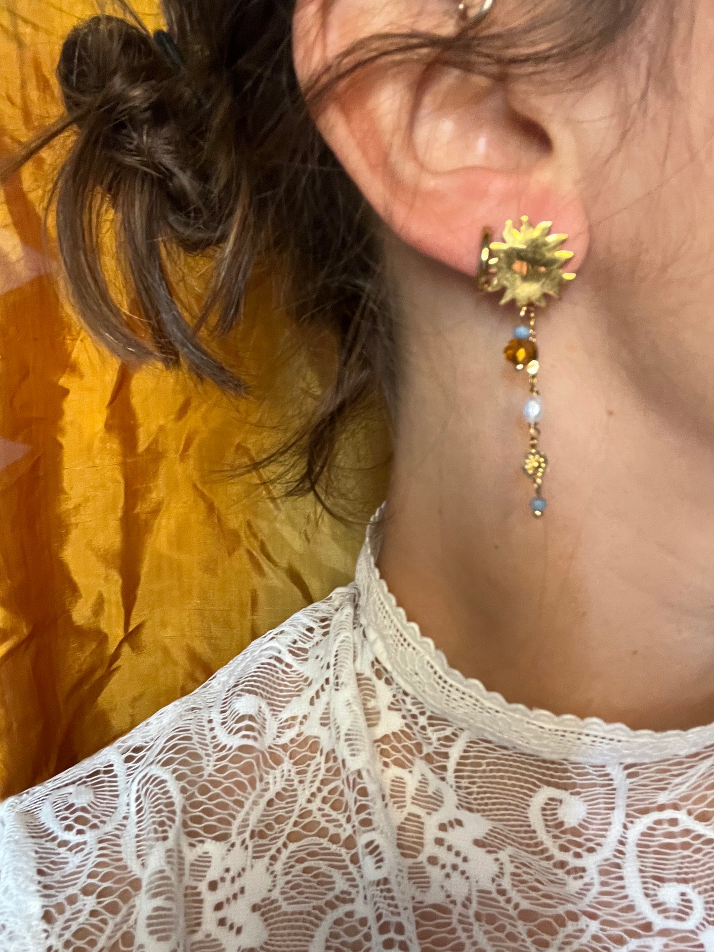 Boucles d'oreilles Halia soleil