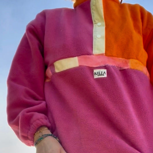 Polaire Vintage colorfull Orange