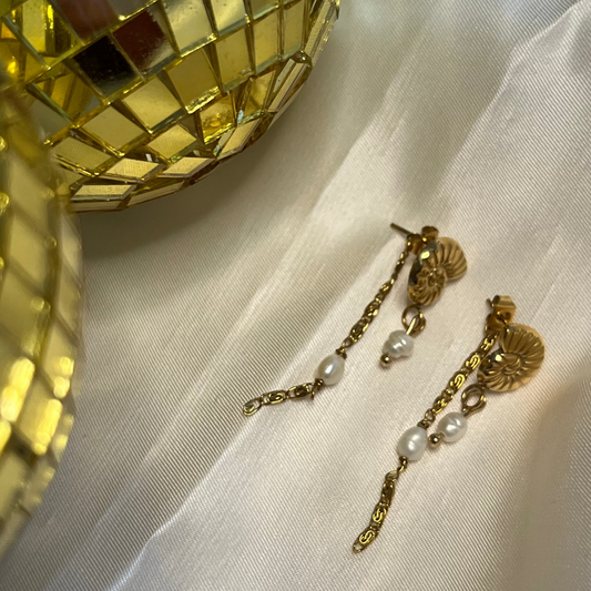 Boucles d'oreilles Halia coquillage