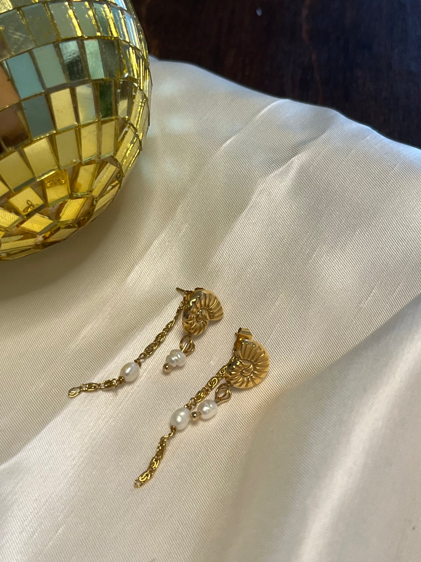 Boucles d'oreilles Halia coquillage