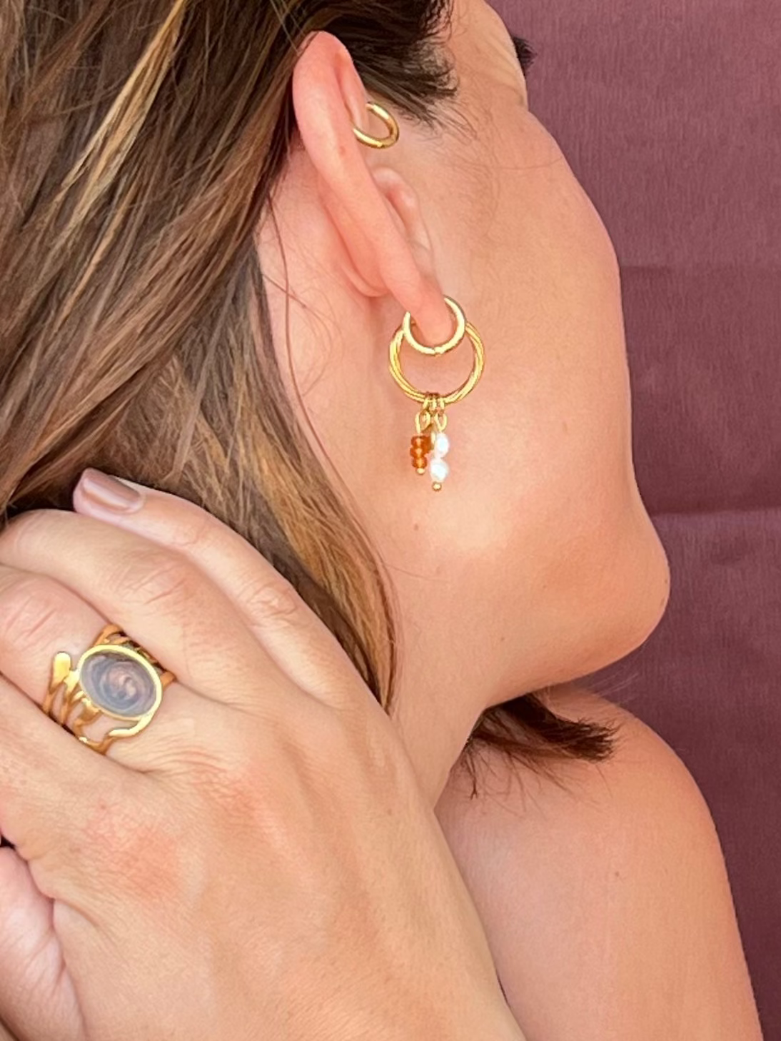 Boucles d'oreilles Alma Dorada