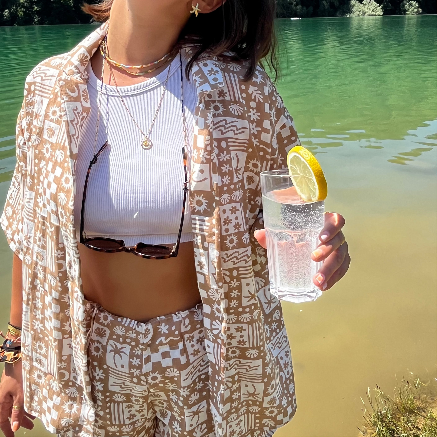 Chemise & Short oversized "Playa Dorada"