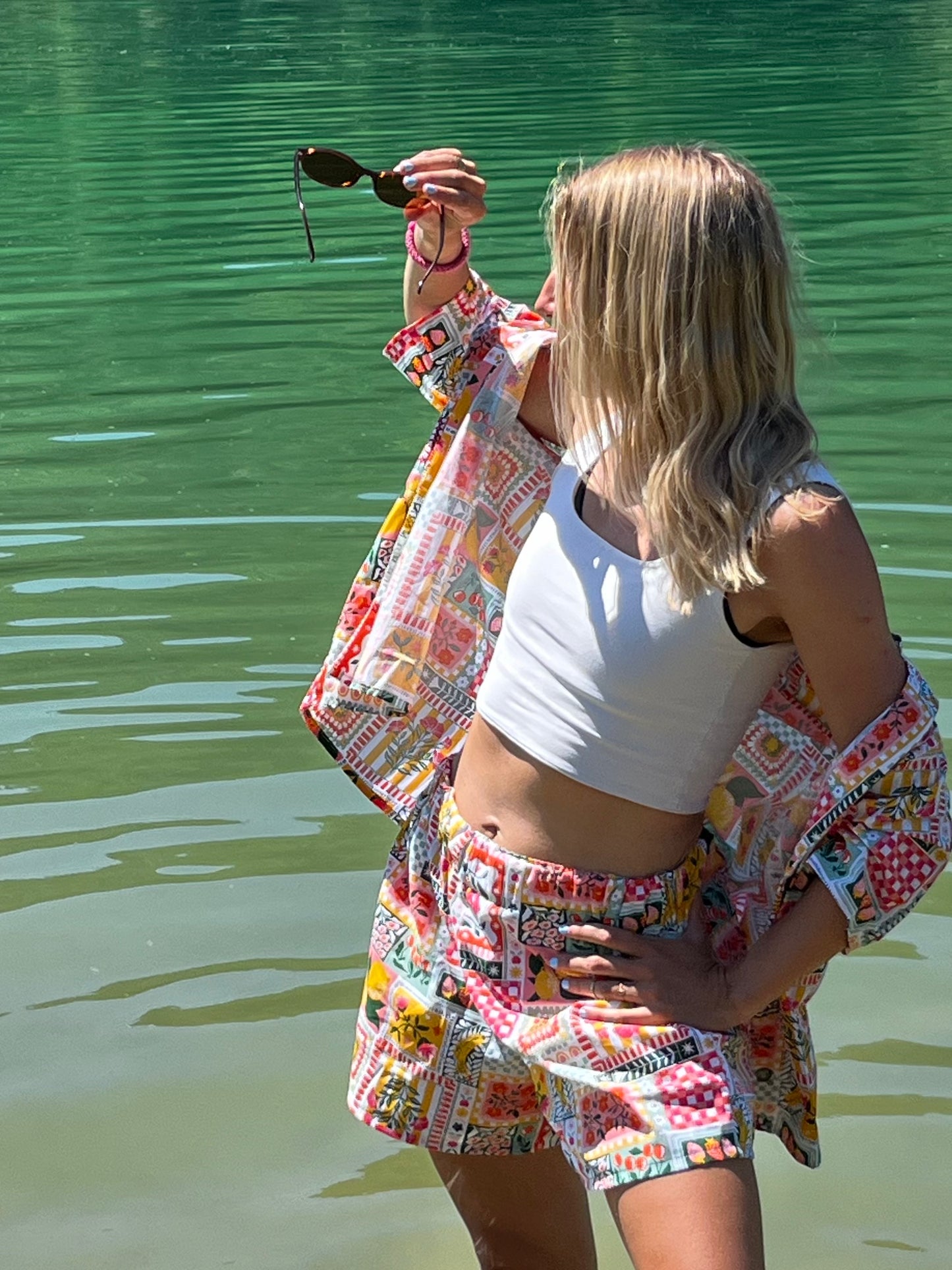 Chemise & Short oversized "Vida colombiana"