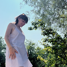 Robe dos nus Vichy beige